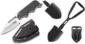 SOG 2.3 Fixed Blade Knife and 18.25 Folding Survival Shovel Bundle