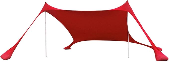 Beach Tent Sun Shelter Blocks 98% of UV Rays Water-Resistant Easy Installation Include Support Rod Storage Bag for Camping Fishing Backyard Fun or Picnics