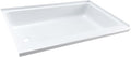 RecPro RV 40 x 24 White Shower Pan | Camper Shower Pan (Left Drain)