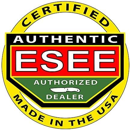 ESEE Knives Model 3P-B Fixed Blade Knife Black Molded Polymer Sheath Ambidextrous Belt Clip Plate