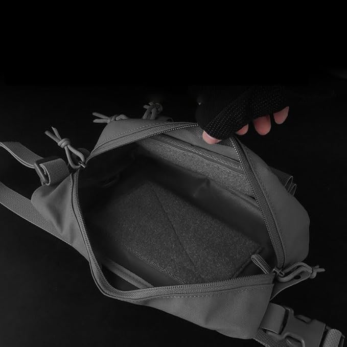 Large Multi-Purpose Drop Pouch Universal Tactical Fanny Pack Vest Hook and Loop EDC Admin Wait Bag