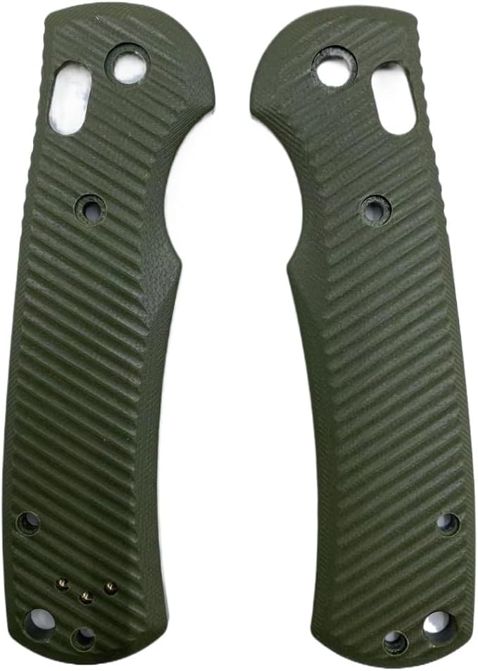 1 Pair Scales Handle Fits for Benchmade Griptilian 550 551 G10 Custom Handle Patch Green