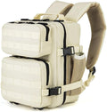 Jungle Leopard 9L Tactical Backpack for Men and Women Gym Outdoor Bag Travel Hiking Rucksack with Bottle Holder(Beige)