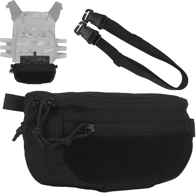 Dual Use Tactical Storage PouchEDC Tool Admin Sundry Waist BagAirsoft Hunting Military Utility Multifunctional Vest Extension Attachment Bag