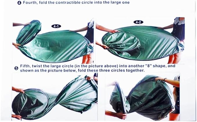 NOLLAM Portable Pop Up Privacy Tent Outdoor Camping Bathroom Toilet Shower Tent with Carrying Bag Outdoor Rain Shelter for Hiking Beach Picnic Fishing Instant Rain Shelter Privacy Shelter Green