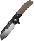 Eafengrow EF69 Pocket EDC Knife with ClipFlipper Folding Knife for Camping Survival and Outdoor Activities Liner Lock. (EF69-desert)