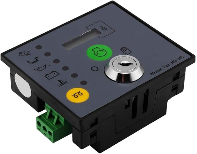 Naroote 702 Generator Controller 702 MS-HC Generator Controller Manual Start Board Panel with Keys