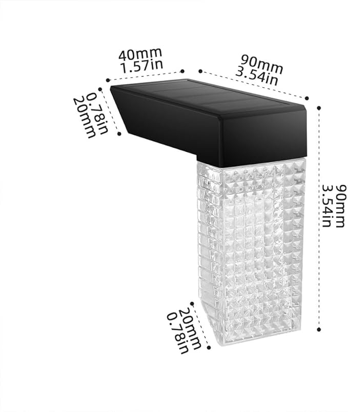 Solar Stair Lights IP65 Solar Step Light for Outdoor Stairs Waterproof for Rain Snow Lights for Patio Garden Porch Deck Front Step (Warm +RGB-8Pack)
