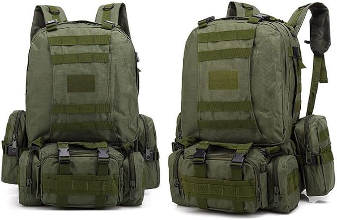Magik 55L Upgrade Tactical Military Backpack Rucksack Camping Bag Travel Hiking (Army Green)