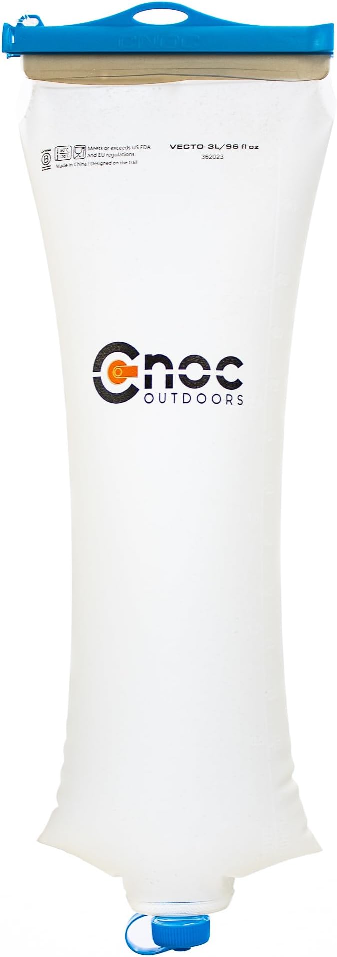Vecto Water Collection and Filtration Bag (2L 3L) - 28mm Neck Compatible with Popular Filters - Wide Opening for Easy Water Collection - Lightweight Compact Durable Tethered Cap and Slider