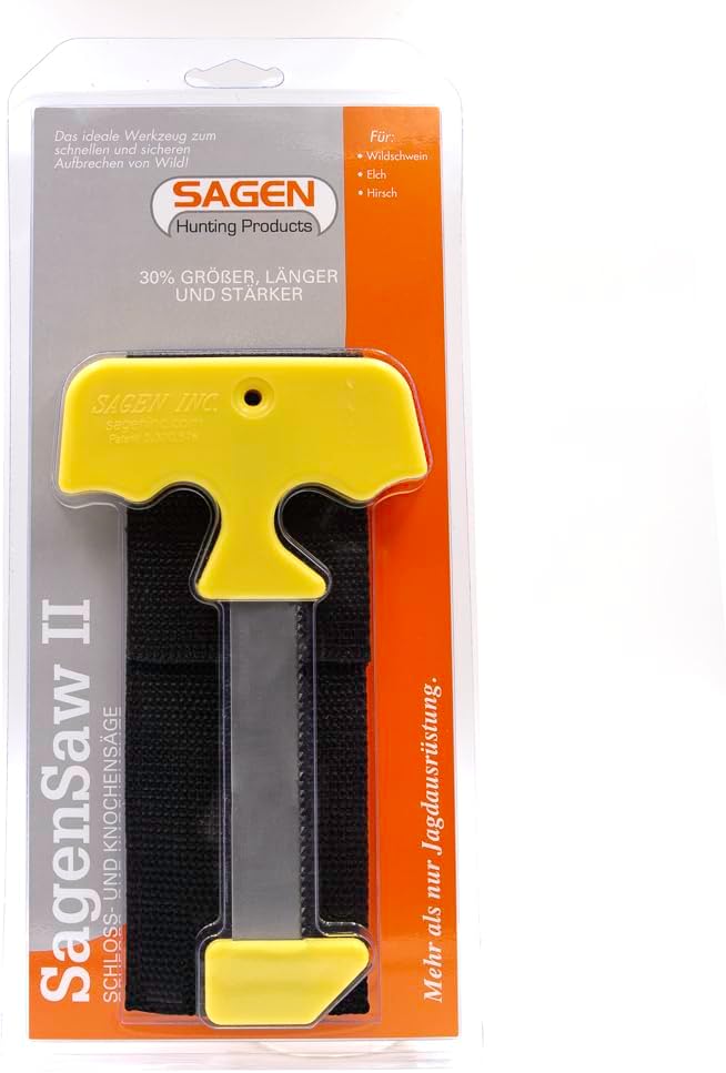 Sagen Saw II Hunter's Field Saw Pelvic Bone and Rib Splitter for Big Game Hunting-Moose Elk Deer Grizzly Bear