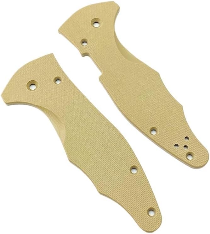 1 Pair Custom G10 Scales Fits for Yojimbo 2 C85 CNC Handle Patch DIY Accessory(Black)