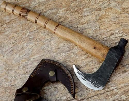 Axe Carbon Steel 17 Walnut Wood Handle Axe/Hand Forged Woodsman Axe
