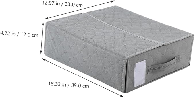 Foldable Bedding Organizer Storage Bin for Blankets and Pillowcases Container Zipper for Bedroom Closet and Dorm Use Lightweight and Portable Design