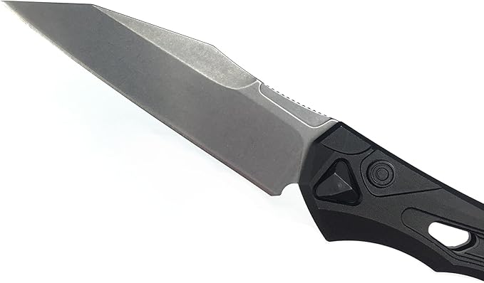 HUAAO Assisted Opening Knife Pocket Knife with 3.4’’ 8Cr13Mov Steel Blade Aluminum Handle EDC Camping Folding Knife with Clip for Hunting Fishing
