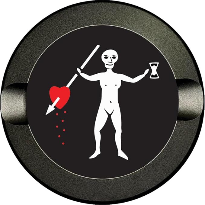 Metal Zyn Container | Holder | Can | Pouch | Pirate Flags Pirates Booty | John Quelch Heart and Spear