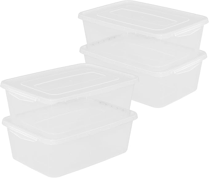4-Pack Proofing Container with 14 L Capacity Dough Rising Box for Bread Sourdough Pizza