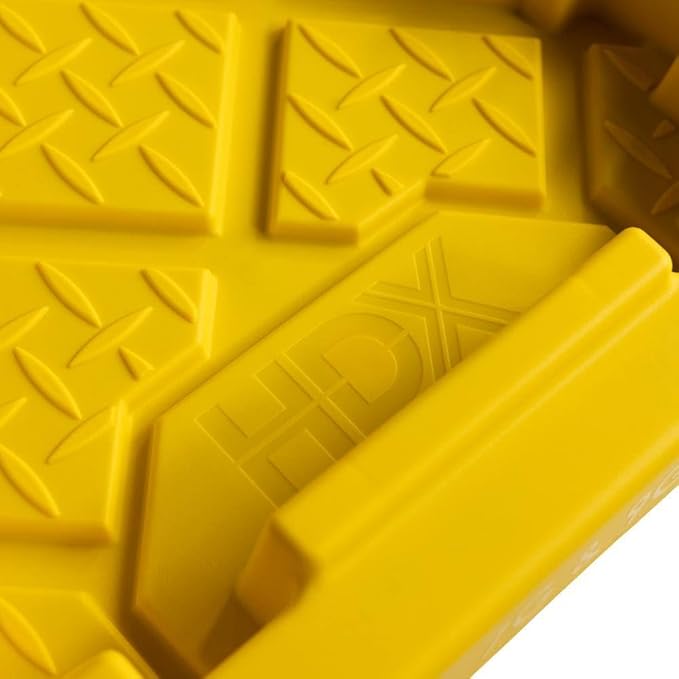 6.5 Quart (1.6 Gallon) Small Tough Storage Tote with Yellow Snap Lid Black Stackable &amp Nestable Heavy-Duty Plastic Organizing Bins 4-Pack