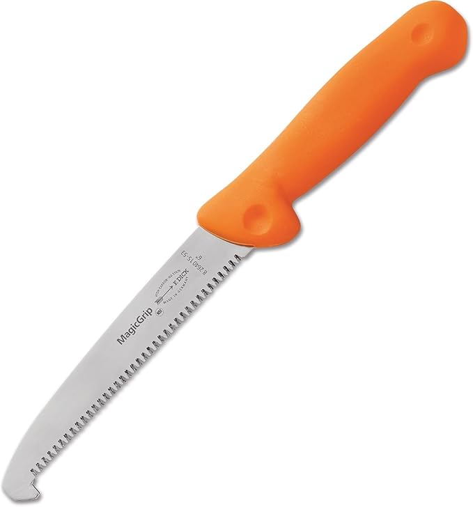 DICK 82640151-53 Hunting Bone Saw 15 cm for Deer Hunting (Dimensions 29.80 x 3 x 4 cm Orange Stainless Steel Hunting Knife Bone Saw)