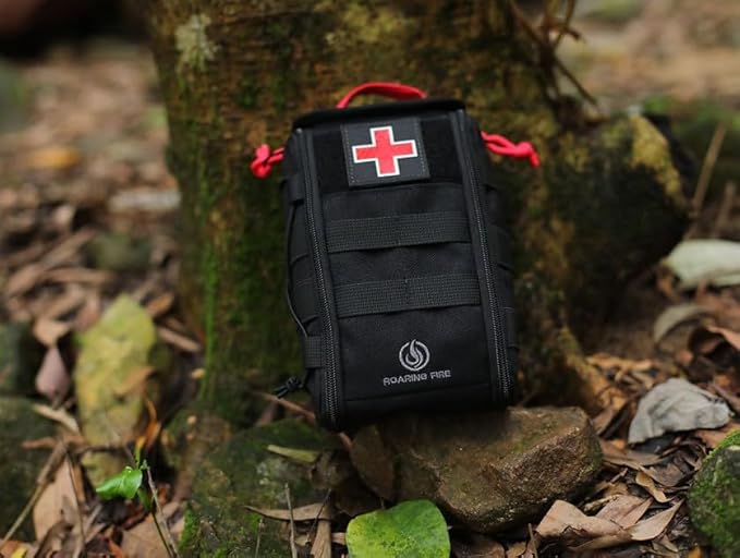 Roaring Fire Dispatch First Aid Kit Pouch Tactical Molle Utility Pouch for Outdoor Activities and Emergency Uses EDC Pouches Outdoor Survival Kit