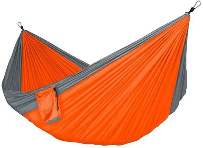Portable Hammock Hammock Double &amp Single Portable Hammock Lightweight Nylon Parachute Hammocks Camping Accessories Gear for Backpacking Beach (Color : A/Double)