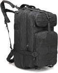 Military Tactical Backpack 3 Day Assault Pack Army Molle Bag Backpacks Rucksack Army Assault Pack 45L (Black)
