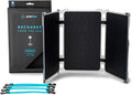 Paleblue Approach 2 Portable Solar Panel Charger – 21 Watts – Triple Panel Foldable Solar Charger with Dual USB Ports Grip Cords &amp Stash Sleeve - Camping Hiking Backpacking &amp Off-Grid Outdo