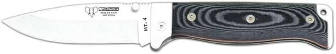 Cudeman Survival Folding Knife MT-4 384-M with micarta Handle for Sport use 3.9 inches Blade Camping Tool for Fishing Hunting Sport Activity + Multifunction Gift Card