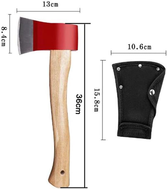 1pc Axe Blade Cover Sheath Head Holster Portable Nylon Double Hatchet Axe Protector Snap Outdoor Tools Protetive Case for Outdoor Camping Blade Protection