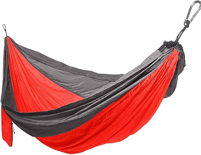 Portable Hammock Hammock Double &amp Single Portable Hammock Lightweight Nylon Parachute Hammocks Camping Accessories Gear for Backpacking Beach (Color : P/Double)