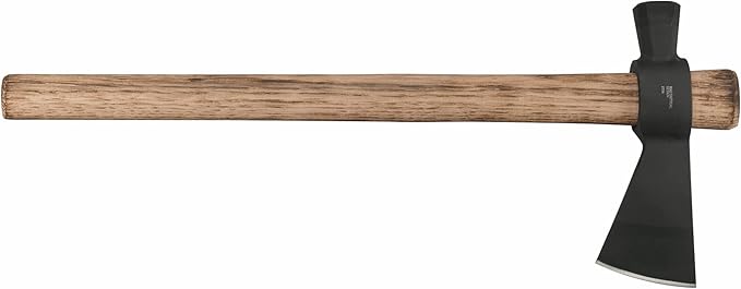 CRKT Chogan Hammer T-Hawk: Outdoor Camping Axe with Hammer Poll Forged Carbon Steel Head Tennessee Hickory Wooden Handle 2724