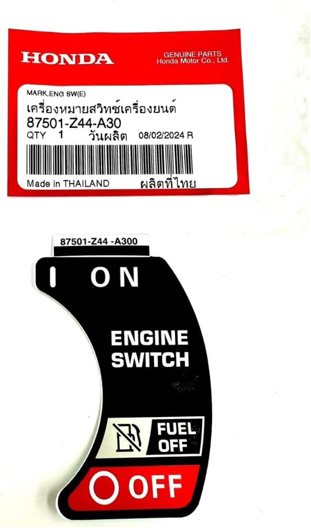 Genuine Recoil Side Cover Plastic Case 63220-Z44-A30ZB &amp Genuine Sticker 87501-Z44-A30 for Honda Generator EU2200i
