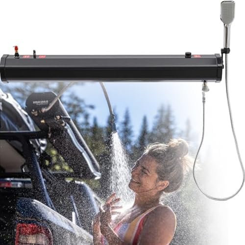 30L Portable Solar Camping Shower Kit - Roof Rack Overlanding Off-Road Shower for Outdoor Caravan Hiking &amp Beach Travel - Large Capacity Clean Water Solution