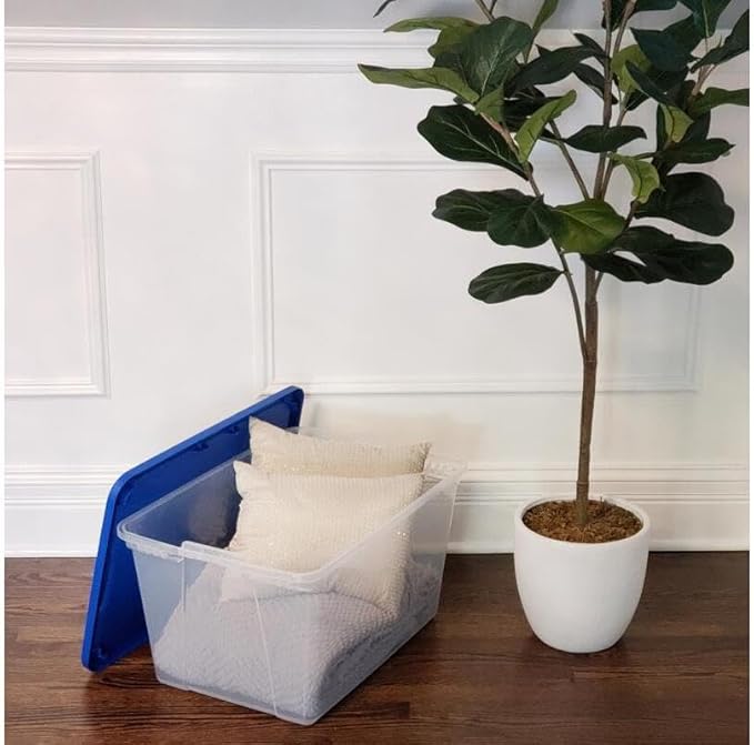 56Qt Clear Storage Tote