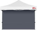 MASTERCANOPY 12x12ft Canopy SunWall Instant Canopy SideWall for Pop Up Canopy Tent Gazebos UV Protection Sidewall Only Spliceable (1 Pack Dark Gray)