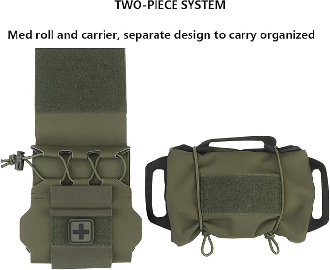 Tactical IFAK PouchRapid Tear-Away Two-Piece System First Aid Kit Medical Pouches Emergency Survival Bag