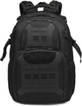 45L Military Tactical Backpacks Molle Army Assault Pack 3 Day Bug Out Bag Hiking Treeking Rucksack Bag (Black)
