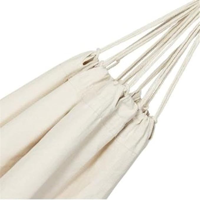 Double Hammock Outdoor Rollover Prevention Camping Canvas Hanging Swing Bed Patio Travel Hiking