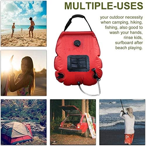 Portable 20L Camping Portable Solar Shower Bag Solar Heating Bath Bath Outdoor Hiking Bag