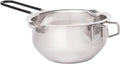 Lurch Stainless steel melting pot ideal for melting chocolate butter cheese and more precise spout with heat-resistant silicone handle dishwasher safe