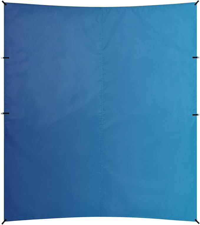 Dark Blue Gradient Beach Tent UPF50+ Protection Easy Setup Shade Sun Shelter with Sandbags and Shovel for Camping Fishing Backyard Fun