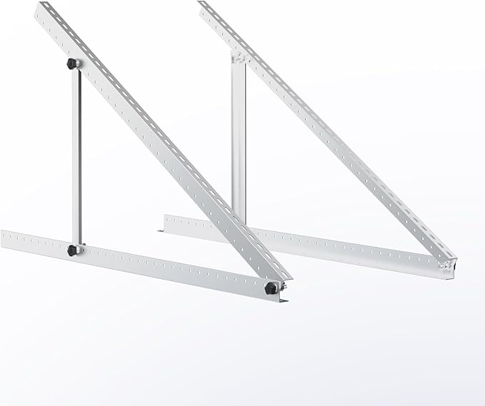 Renogy 50in Mounting Brackets  Adjustable Solar Panel Mount with with Foldable Tilt Legs – Compatible with Flat Surfaces Supports Up to 320W Over 160W Renogy N-Type Panels or 2 x 100W Panels