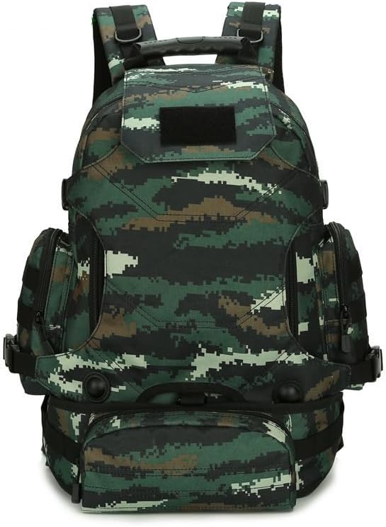 Tactical Backpack Military Molle Hiking 20-35L Outdoor camouflage pack tactical special operations bag black and green camouflage