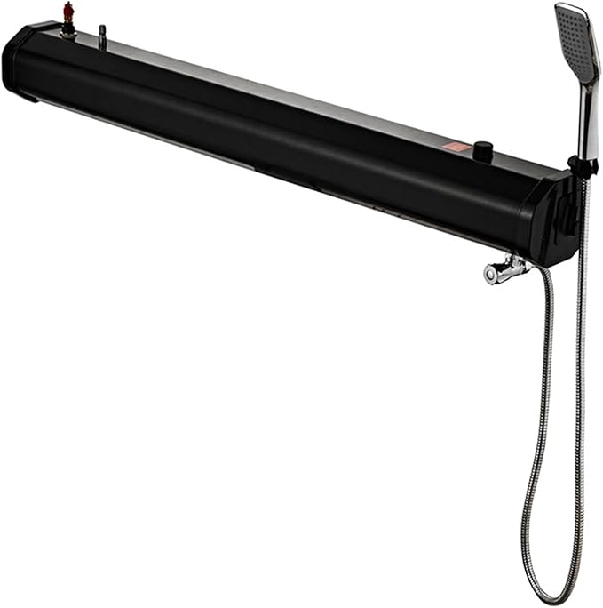 Water Tank for Camping Shower Solar Roof Rack Shower with Water Hose &amp Shower Head Outdoor Roof Rack Water Tank for Trucks Off Road Vehicles RV SUV18L/4.76gal