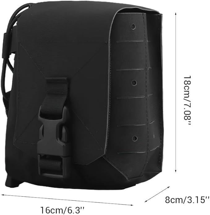 Tactical Molle Admin Pouches Molle Radio Pouch Magazine Pouch Utility Tools Storage Organizer with Hook &amp Loop Fastener for Hiking Hunting Shooting