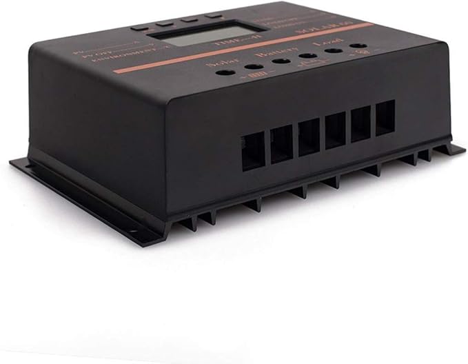 Solar Charge Controller 80A PWM 12V/24V 1920W with USB Output Multi-Circuit Protection ABS Housing for Lighting System