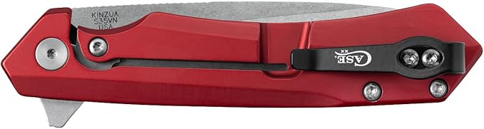 Case XX Kinzua 6776 Frame Lock Red Aluminum S35VN Stainless Steel Pocket Knife