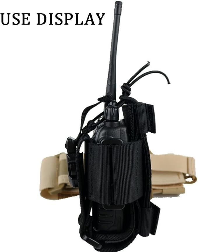Universal Pouch Case Holder for GPS Phone Waterproofing Radio Pouch Versatile Adjustable Molle Magazine Bag Intercom Bag Duty Belt Accessories for Outdoor Sports