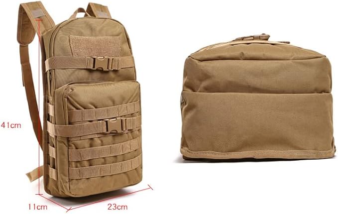 Outdoor Sports Pack Hiking Bag Rucksack Knapsack Combat Camouflage Tactical Backpack - Green