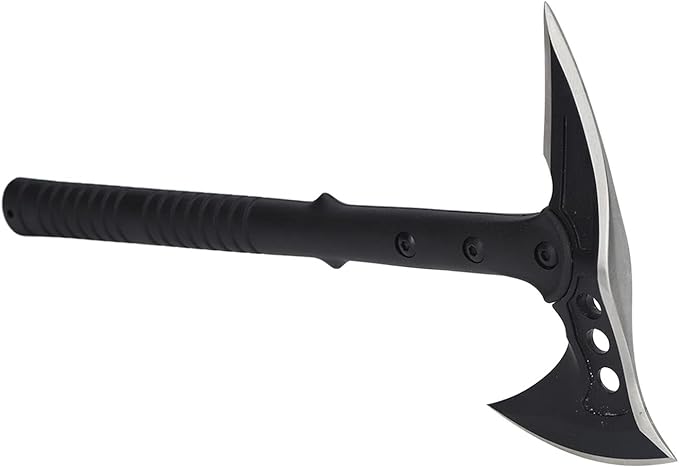 Camping Hatchet with High Tenacity Fiber Handle Multifunctional for Outdoor Shoveling Hammering and Cutting Hex Set Screws 420 Steel Construction with Wrench for